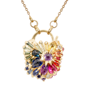 Rainbow Dornano Padlock Necklace - Made to Order